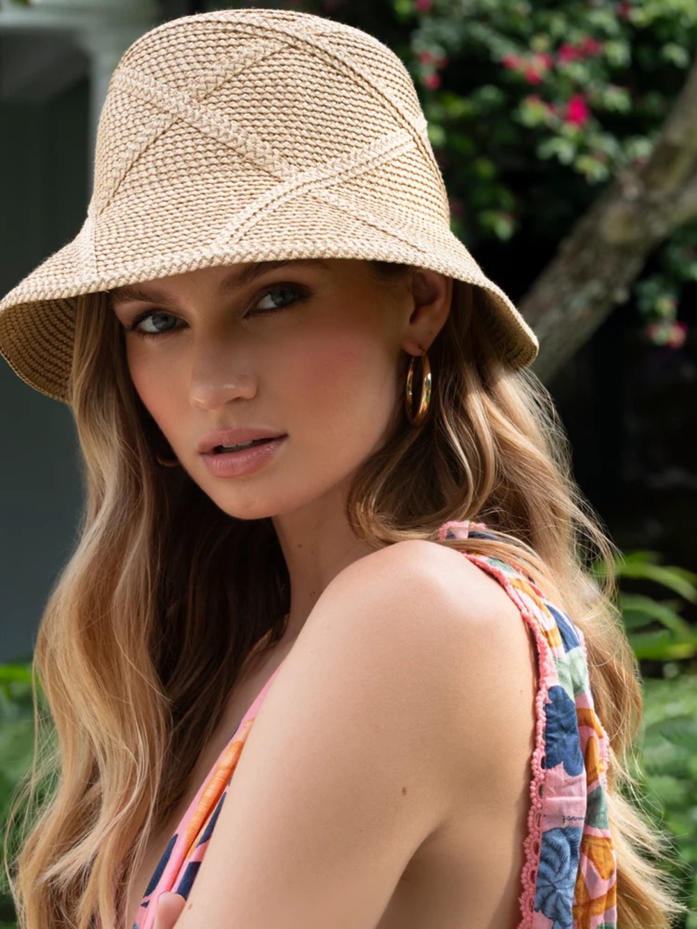 Eric Javits Latticia Bucket Hat | Peanut